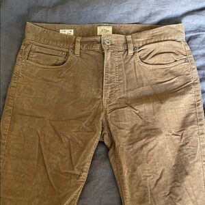J. Crew Men’s Tan Brown Corduroy Trousers